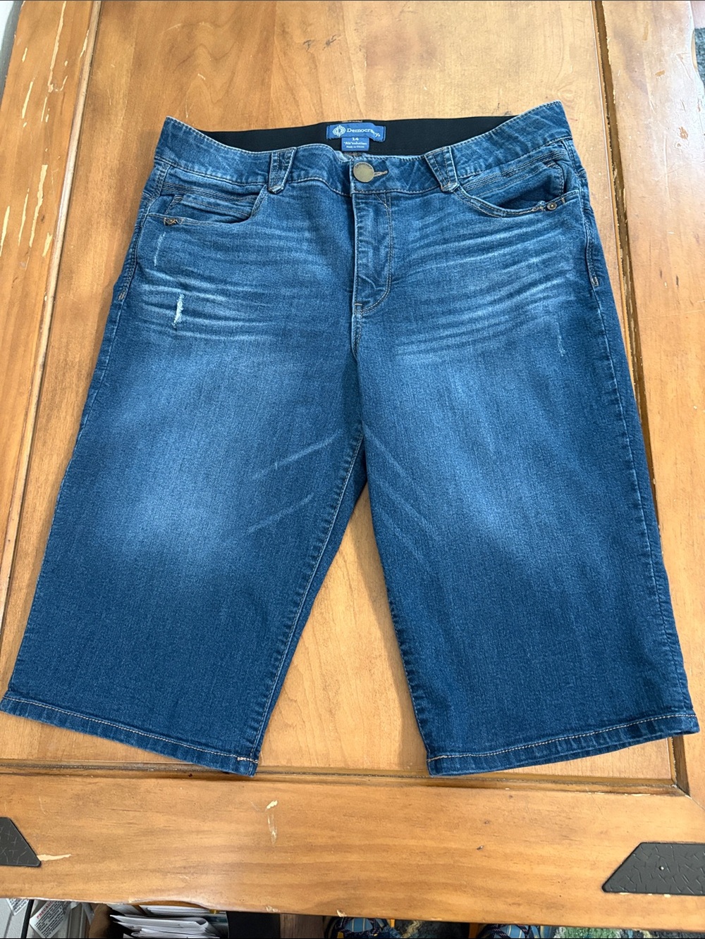 Democracy AbSolution Bermuda Jean Shorts Size 14